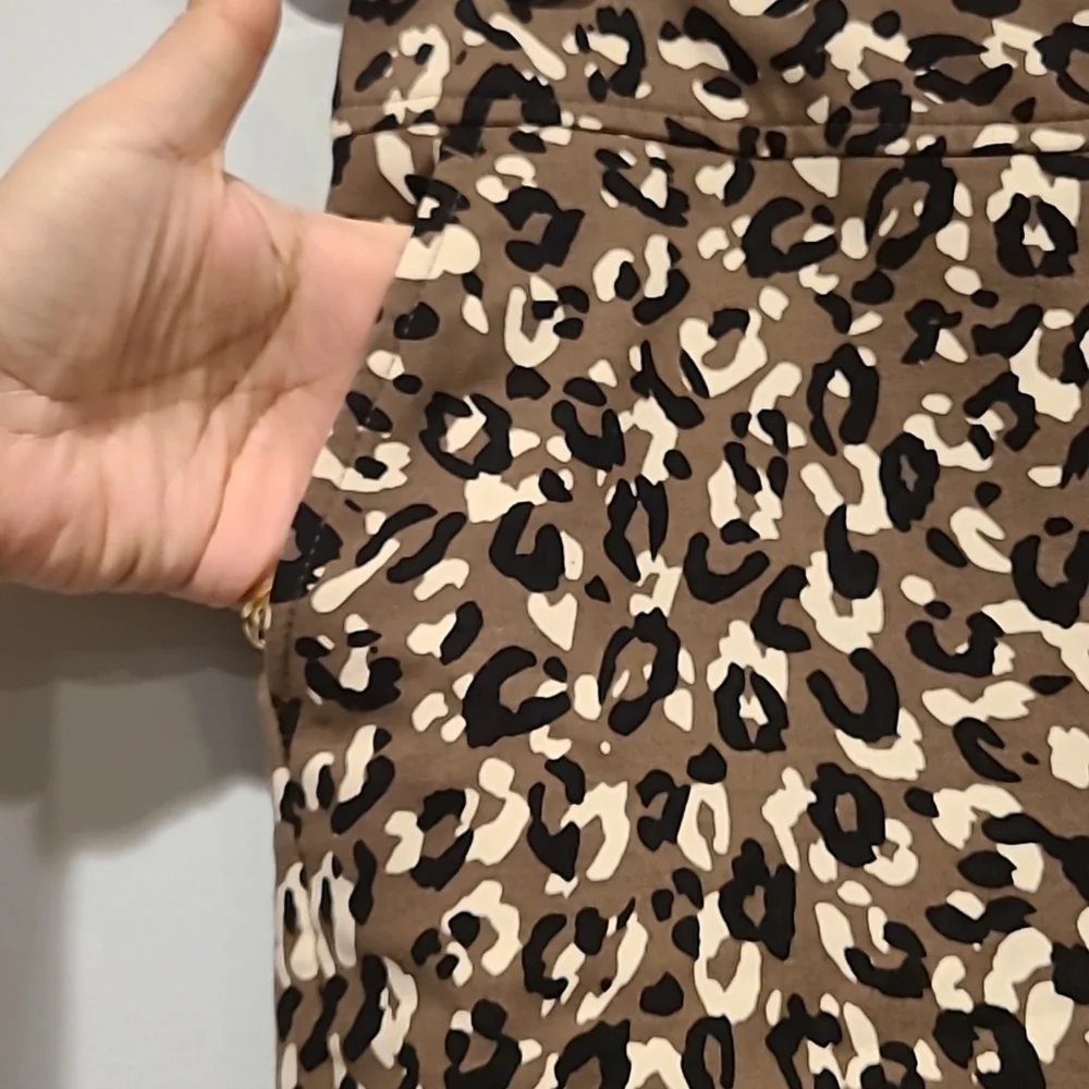 Merona Women's Leopard Animal Print Skirt - Picture 6 of 10